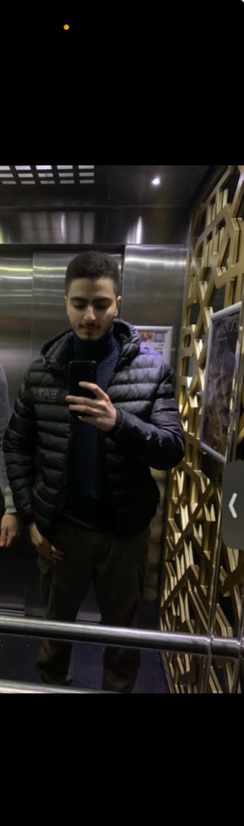 Zaid in an elevator